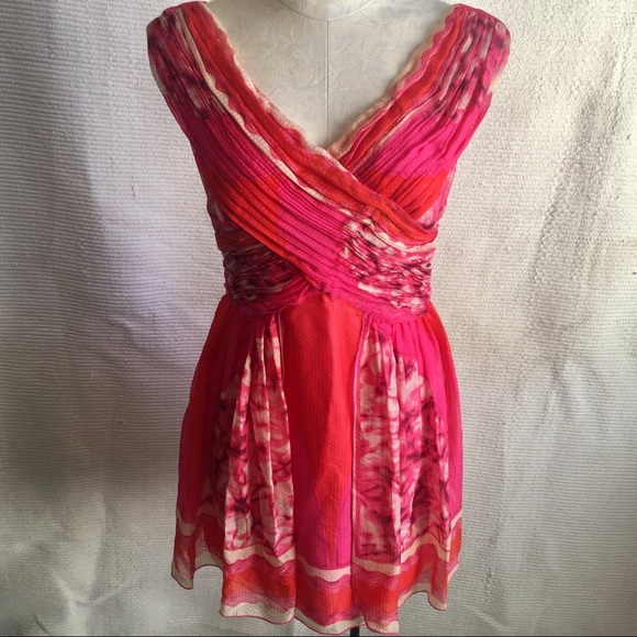 Neiman Marcus Dresses & Skirts - Anna Sui Bright Scarf Print Sleeveless Dress